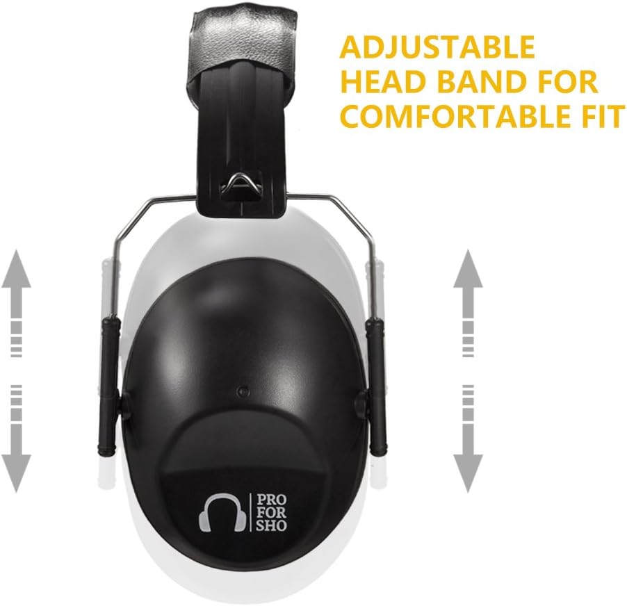 Pro For Sho 34dB NRR Hearing Protection Ear Muffs – Highest NRR Compact Design Ear Protection for Loud Events & Sensory Use - Image 3