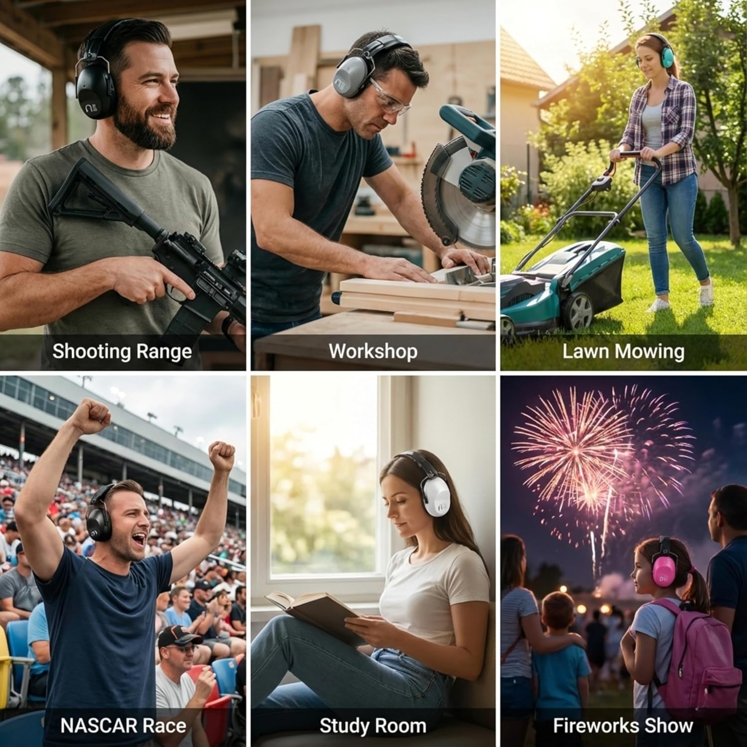 Pro For Sho 34dB NRR Hearing Protection Ear Muffs – Highest NRR Compact Design Ear Protection for Loud Events & Sensory Use - Image 6