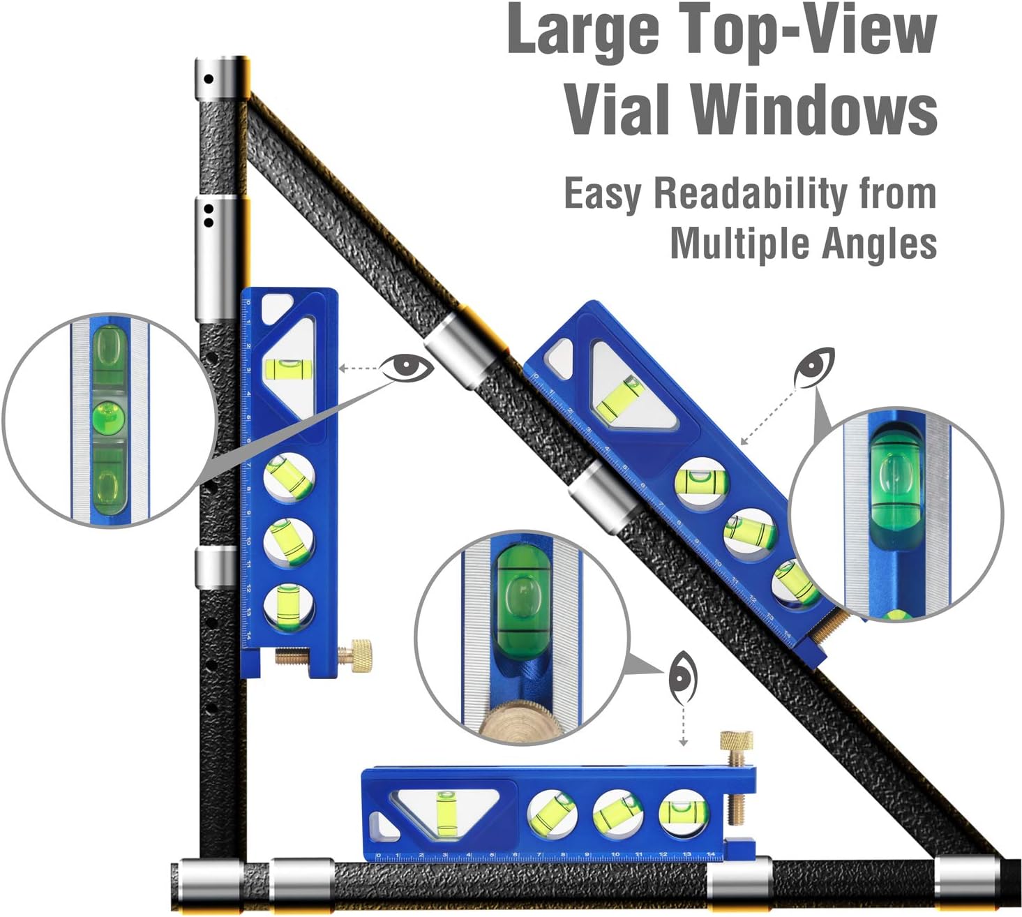 WORKPRO 6-1/2 Inch Magnetic Torpedo Level | Aluminum Alloy Body, Verti-Site 4 Vials for Conduit, Compact Size, Ideal for Electricians, Plumbers & DIYers - Image 7